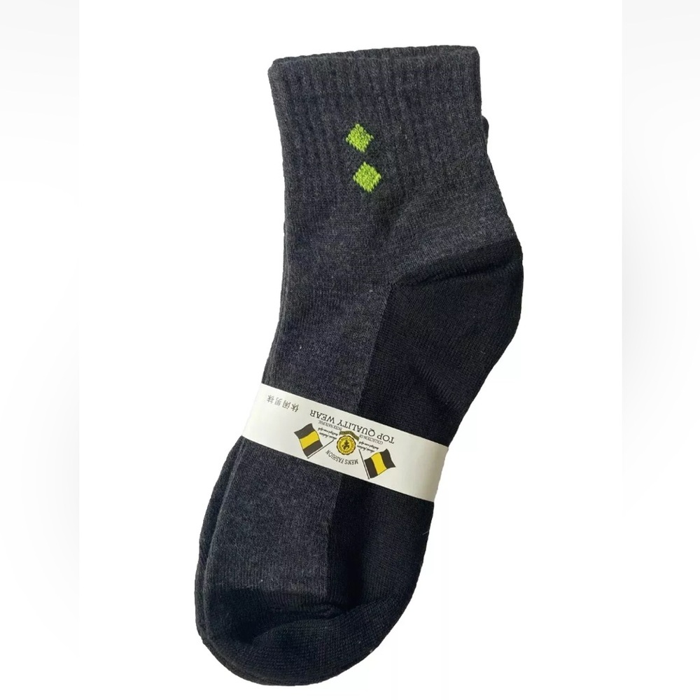 Men’s Black And Grey Fashion Socks 5 Pair OS